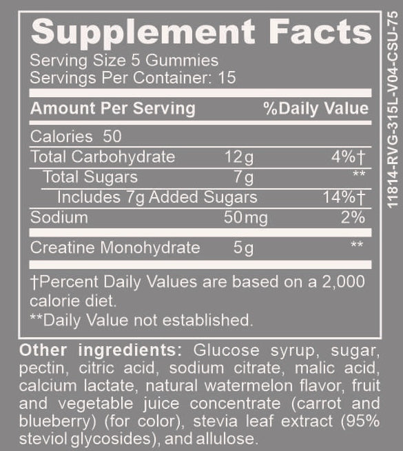 CREATINE GUMMIES Sour Watermelon